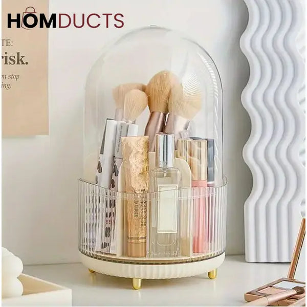 Makeup Brush Organiser With Dustproof Cover