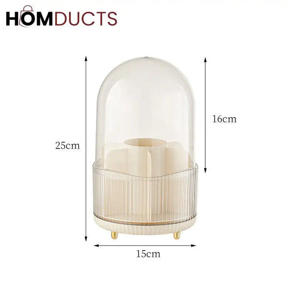 Makeup Brush Organiser With Dustproof Cover