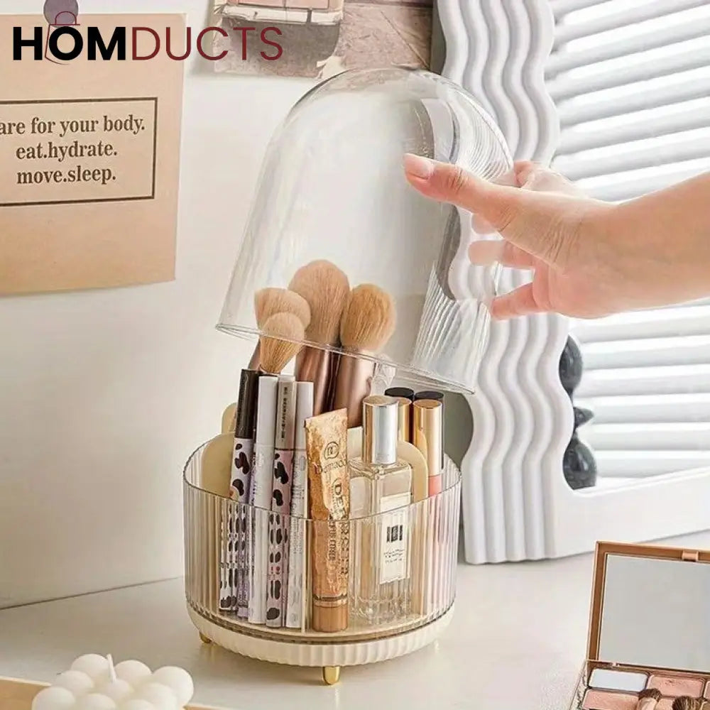 Makeup Brush Organiser With Dustproof Cover