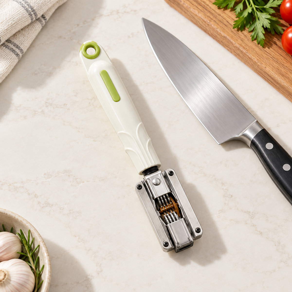 Manual knife sharpener