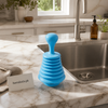 Hatimi manual accordion sink drain pump beside a kitchen sink