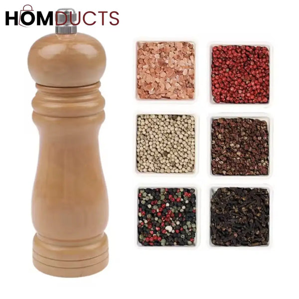 Manual Wooden Pepper Grinder