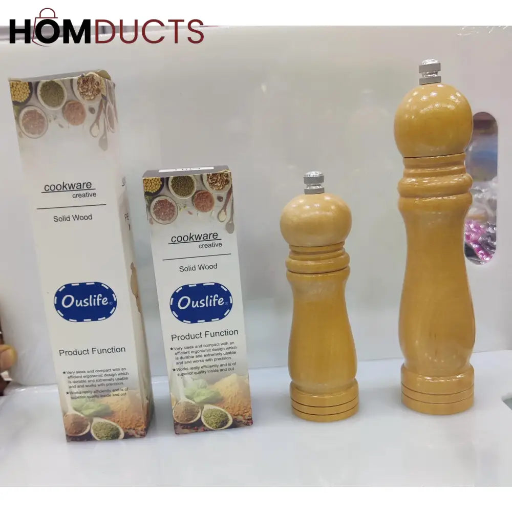 Manual Wooden Pepper Grinder