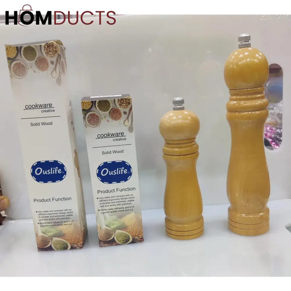 Manual Wooden Pepper Grinder
