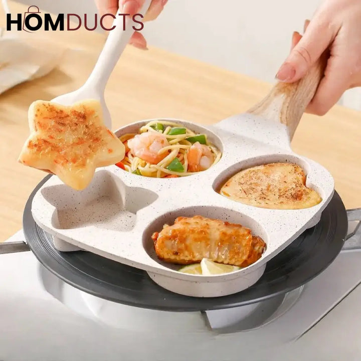 Marble Coated 4 Portion Frying Pan