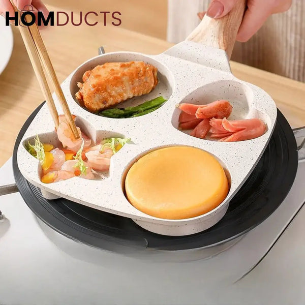 Marble Coated 4 Portion Frying Pan