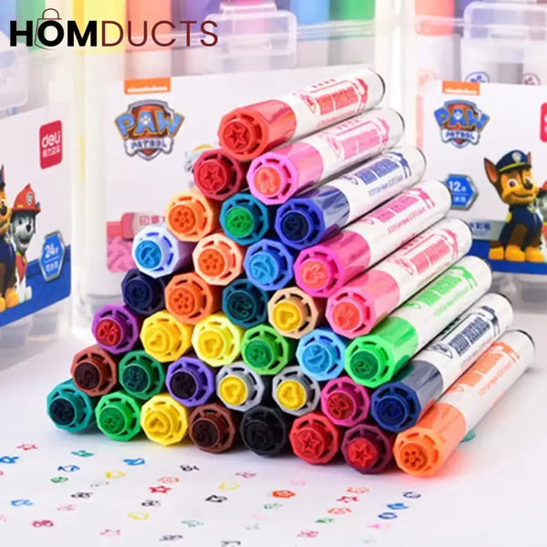 Marker Box With Stamp(12Pcs)