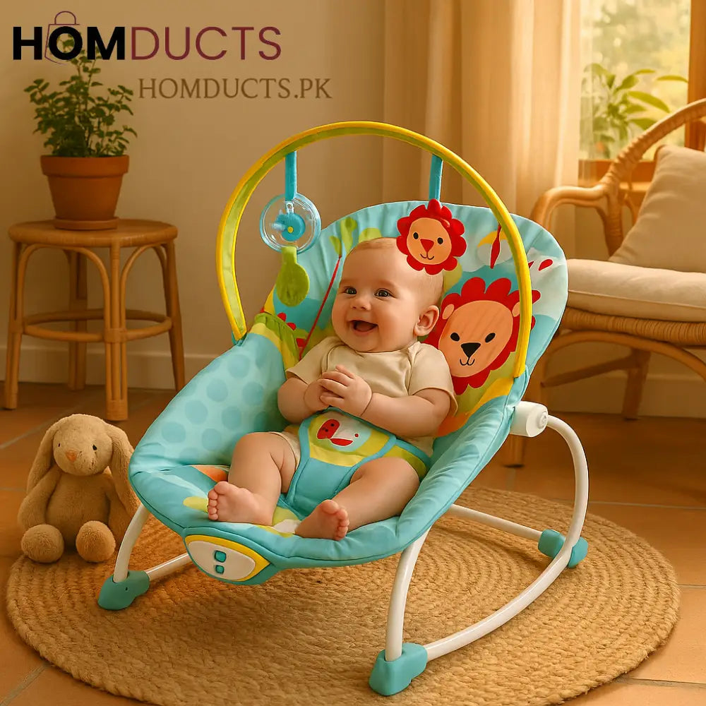 Knabies Rocker Mastela Newborn to Toddler Rocker – Adjustable Baby Bouncer with Vibra ...