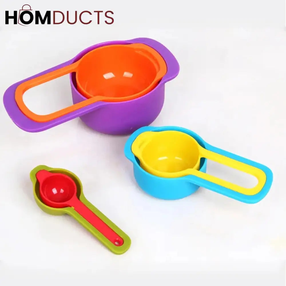 Measuring Cup Multi Colour 6Pcs Set