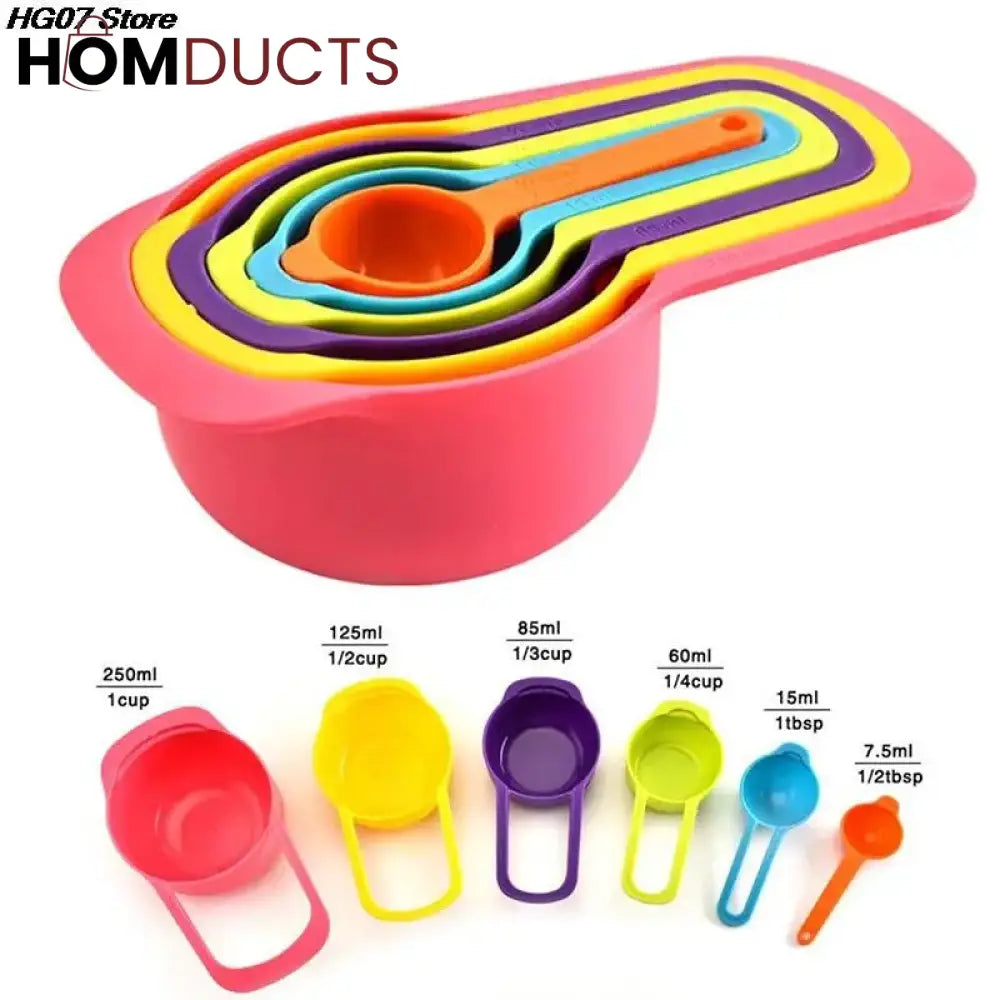 Measuring Cup Multi Colour 6Pcs Set