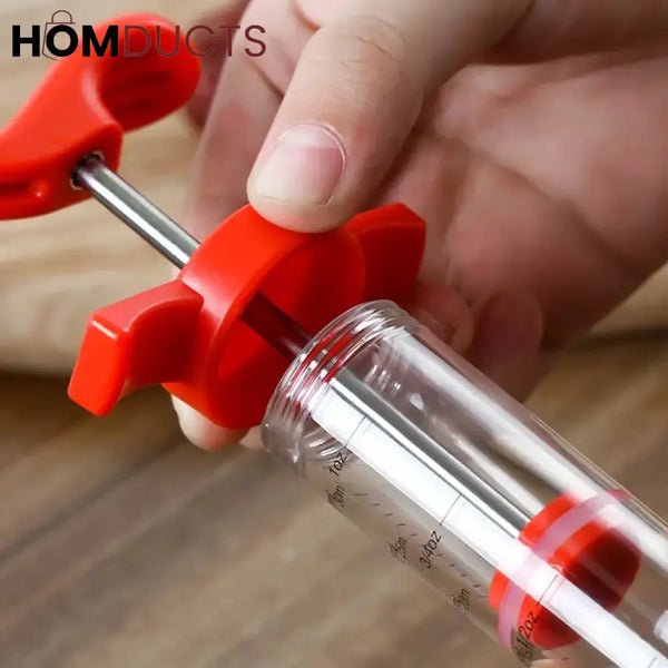 Meat Marinade Syringe - BBQ Meat Injector for Flavorful Grilling