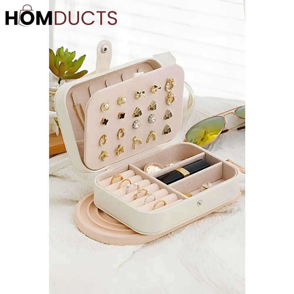 Medium sized leather jewellery organizer J & C Organizer