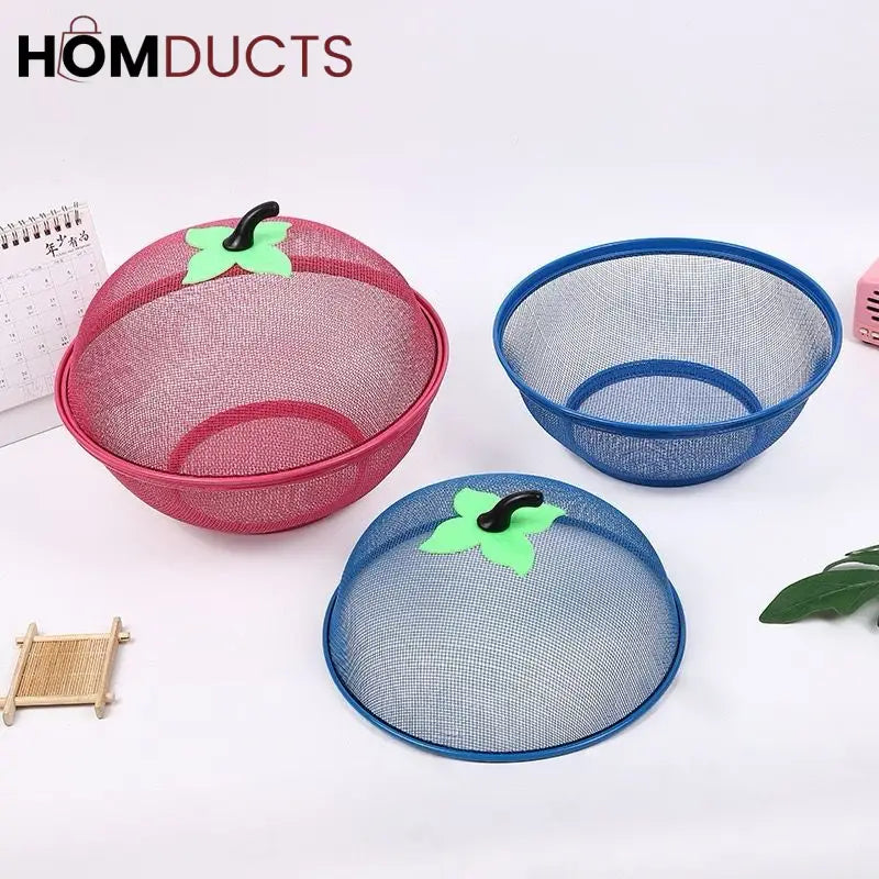 Mesh Fruit Basket with Net Cover - Keep Fruit Fresh & Pest-Free