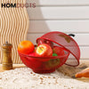 Collapsible Silicone Mesh Fruit Storage Basket - Keep Fruit Fresh & Pest-Free