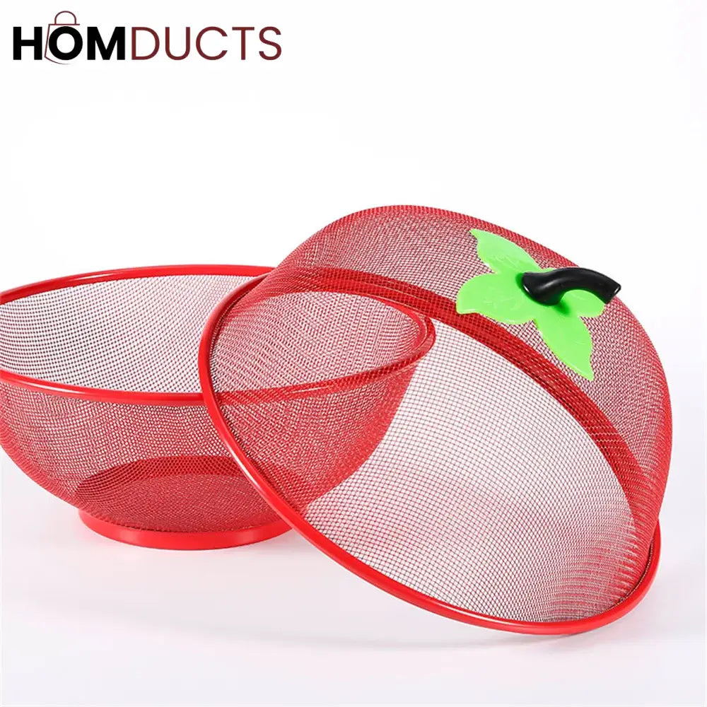 Mesh Fruit Basket with Net Cover - Keep Fruit Fresh & Pest-Free
