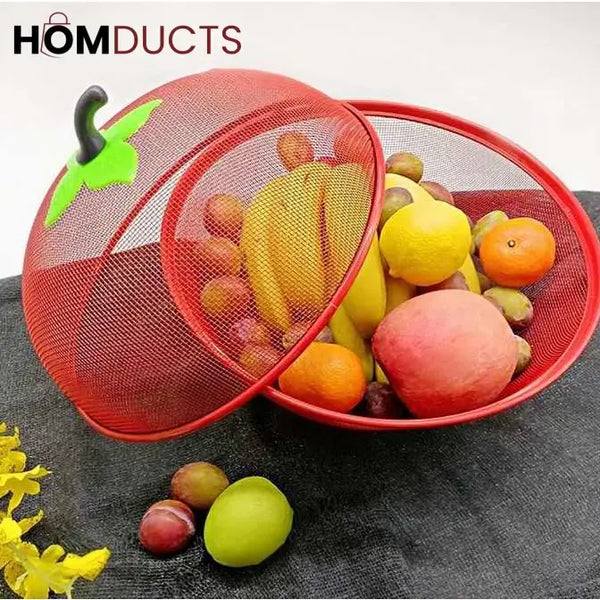 Collapsible Silicone Mesh Fruit Storage Basket - Keep Fruit Fresh & Pest-Free