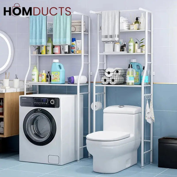 Metal Floor Type Washroom Shelf