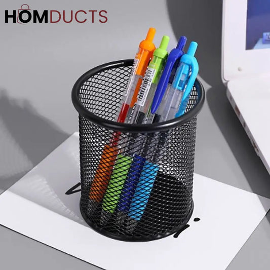 Metal Mesh Pen Holder