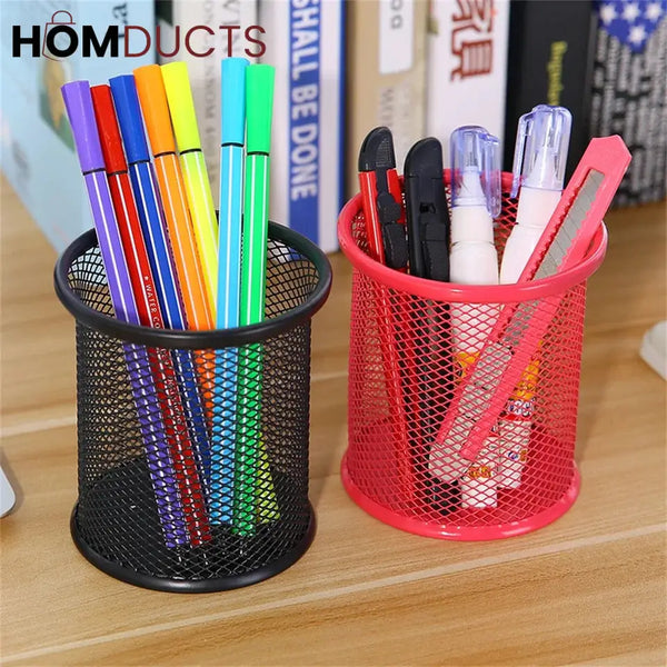 Metal Mesh Pen Holder