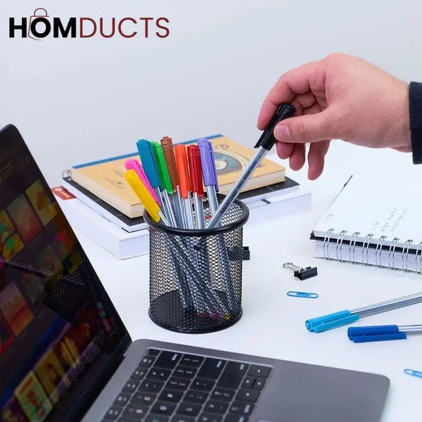 Metal Mesh Pen Holder