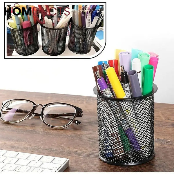Metal Mesh Pen Holder