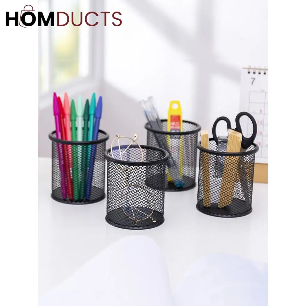Metal Mesh Pen Holder