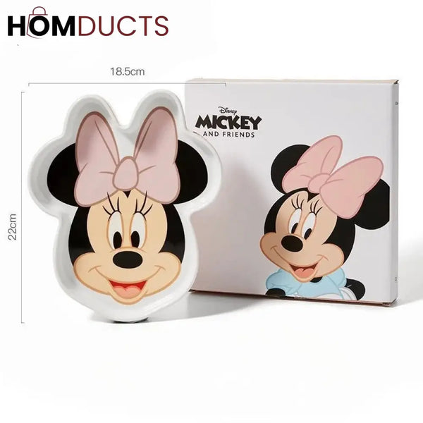 Mickey & Minnie Mouse Ceramic Tray - Cute & Heat-Resistant | Disney Kitchen Decor