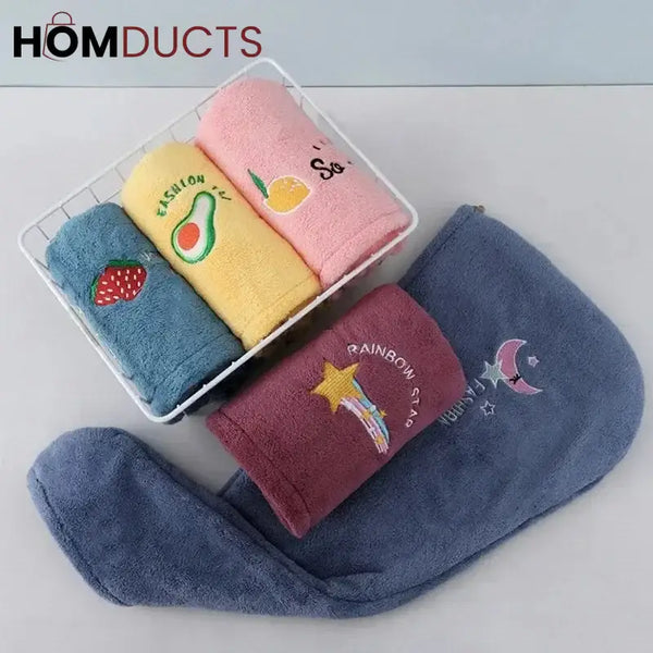 Microfiber Hair Drying Towel Wrap – Quick-Dry Soft & Lightweight Turban for Women