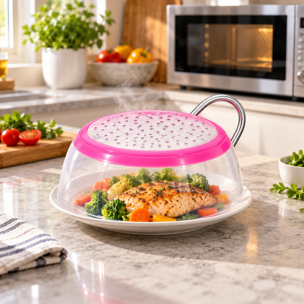 Transparent Microwave Plate Cover for Food