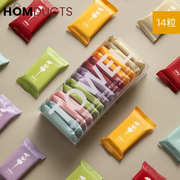 Mini Compressed Magic Towels – Portable Expanding Disposable Face Towels for Travel Camping & Skincare