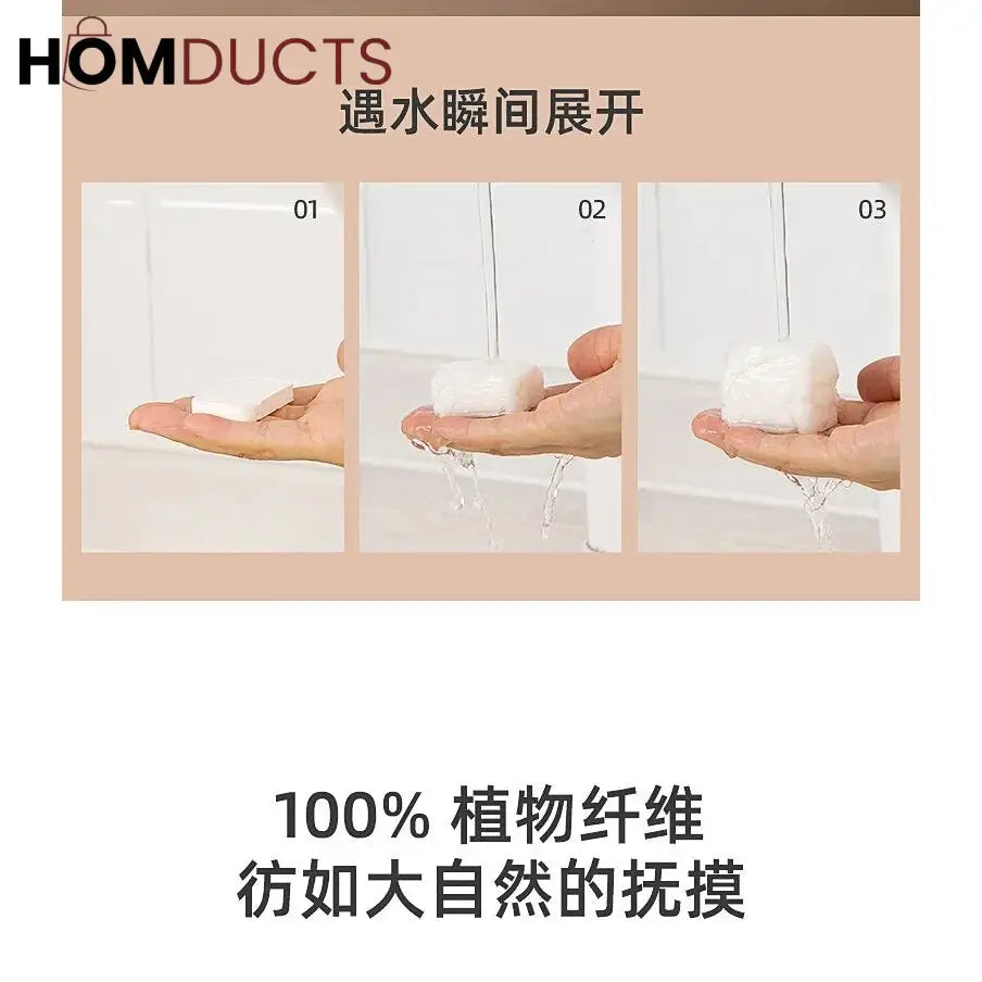 Mini Compressed Magic Towels – Portable Expanding Disposable Face Towels for Travel Camping & Skincare