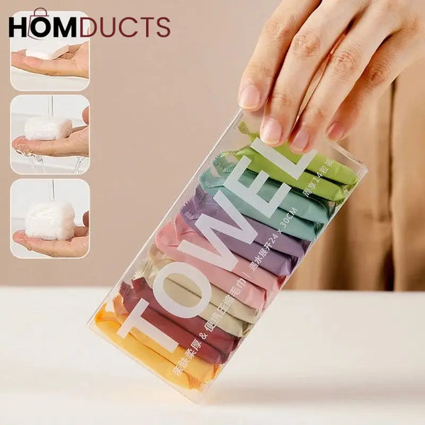 Mini Compressed Magic Towels – Portable Expanding Disposable Face Towels for Travel Camping & Skincare