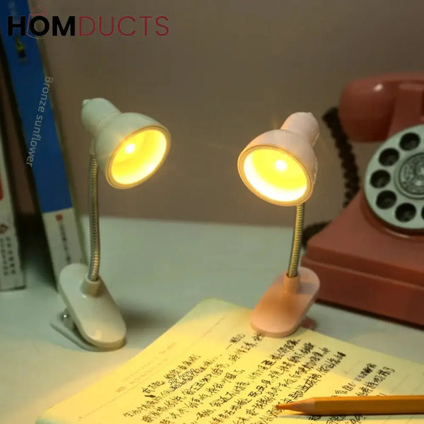 Mini Desktop Clip Lamp