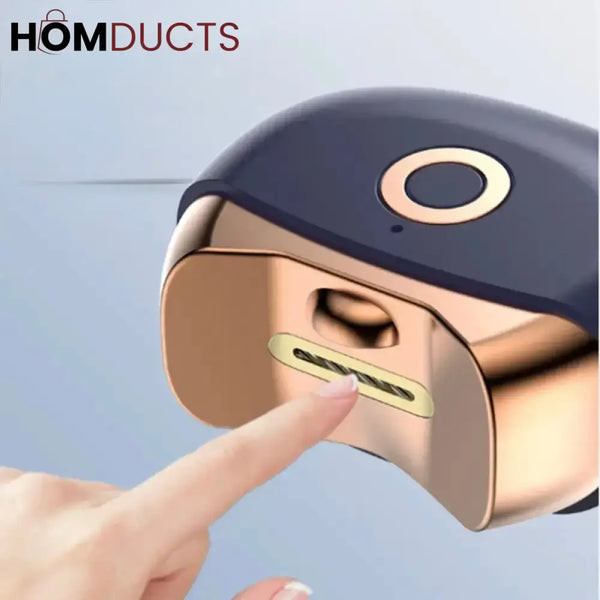 Mini Electric Nail Trimmer & Polisher with Light - Low Noise Portable Nail Clippers for Babies Adults and Professional