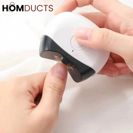Mini Electric Nail Trimmer & Polisher with Light - Low Noise Portable Nail Clippers for Babies Adults and Professional