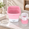 Mini foldable washing machine in Pakistan with drain basket