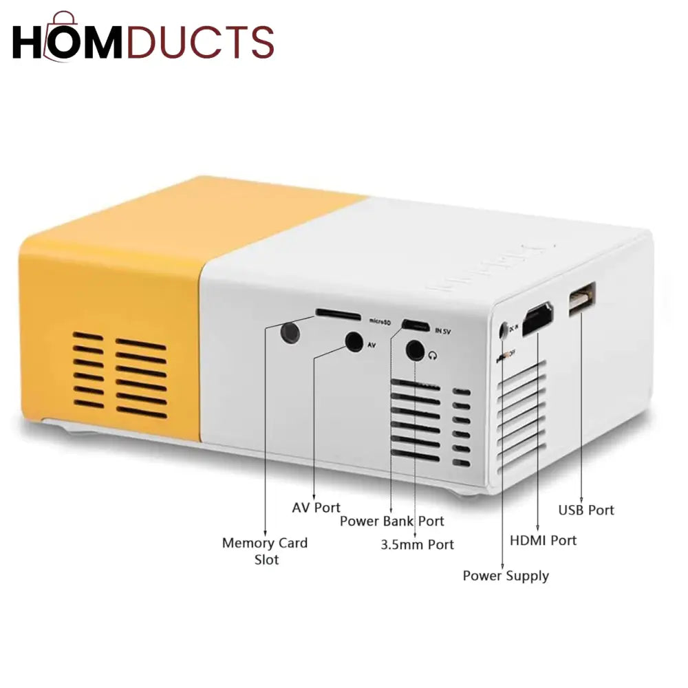 Mini HD Home Theater Projector – Portable LED Cinema with Remote Control