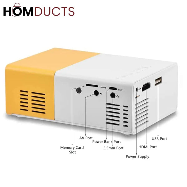 Mini HD Home Theater Projector – Portable LED Cinema with Remote Control