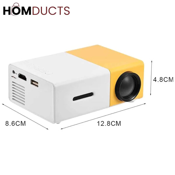 Mini HD Home Theater Projector – Portable LED Cinema with Remote Control