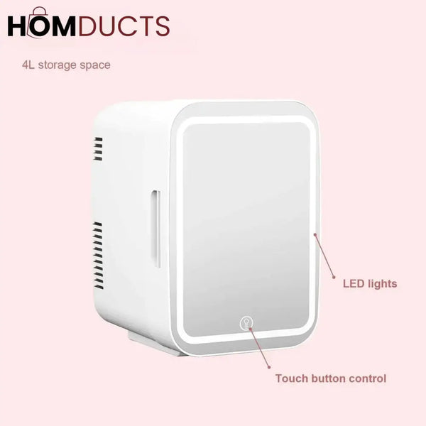 Mini Makeup Fridge: AC/DC Cooler & Warmer for Beauty & Skincare | Home & Car Use