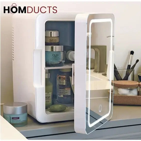 Mini Makeup Fridge: AC/DC Cooler & Warmer for Beauty & Skincare | Home & Car Use