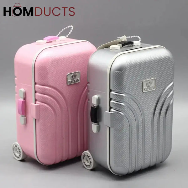 Mini Musical Suitcase Style Jewelery Box