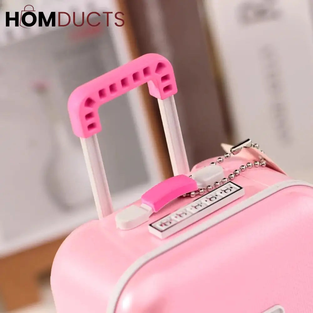 Mini Musical Suitcase Style Jewelery Box