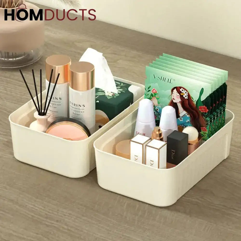 <img src="(link unavailable)" alt="Mini Storage Baskets - Small Organizer Containers for Desk & Home Organization">