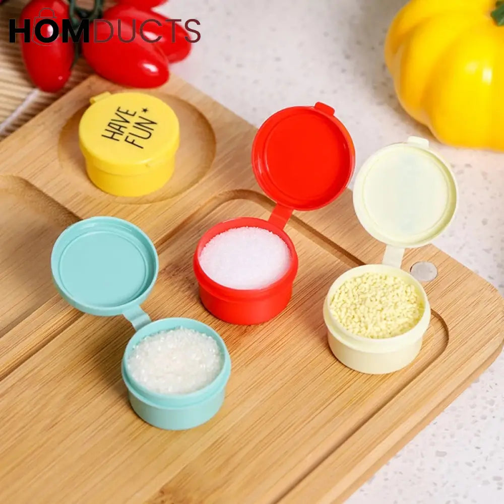 Mini Portable Ketchup And Seasoning Container (4Pcs)