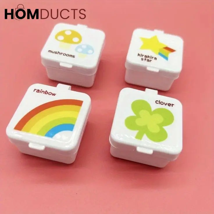 Mini Portable Ketchup And Seasoning Container (4Pcs)