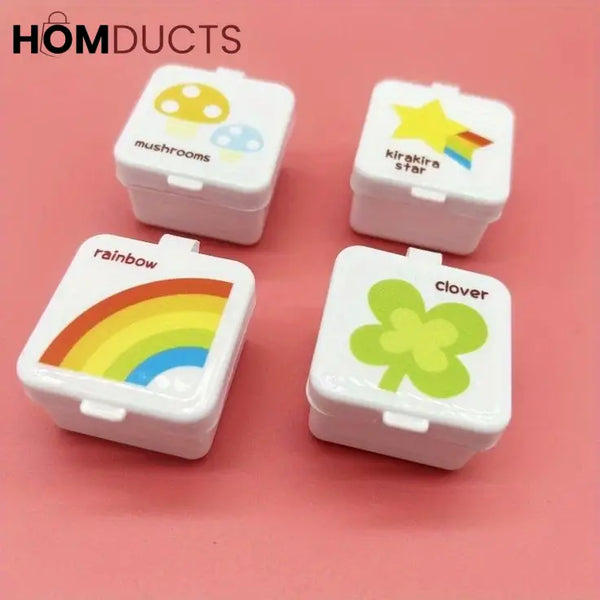 Mini Portable Ketchup And Seasoning Container (4Pcs)