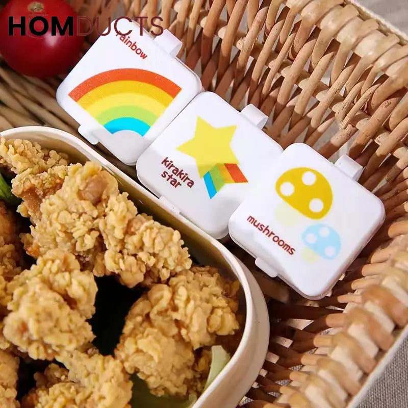 Mini Portable Ketchup And Seasoning Container (4Pcs)