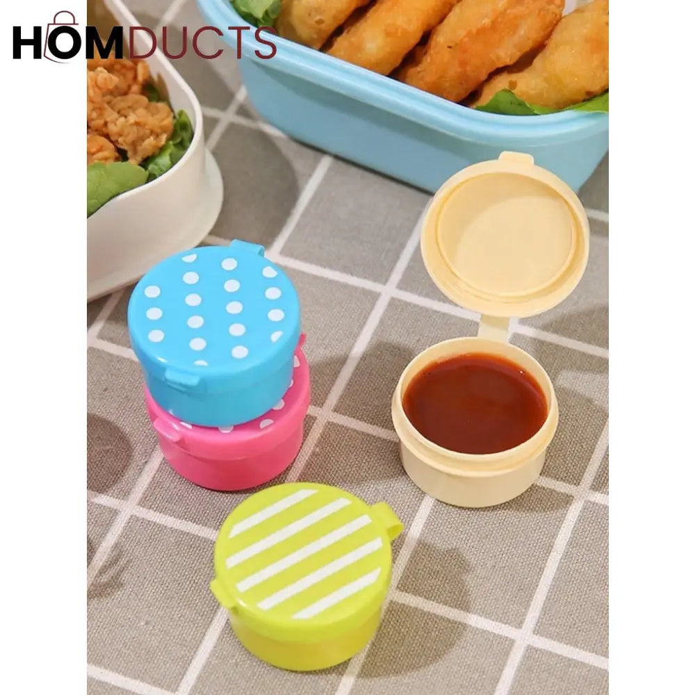 Mini Portable Ketchup And Seasoning Container (4Pcs)