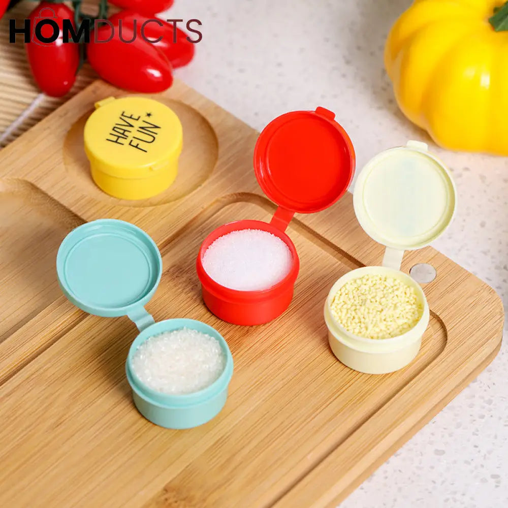 Mini Portable Ketchup And Seasoning Container (4Pcs)